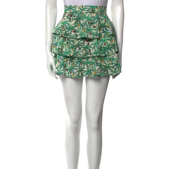FARM RIO green ruffle skirt! - Picture 1 of 3